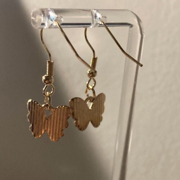 Drop Earrings butterfly - Picture 3 of 3